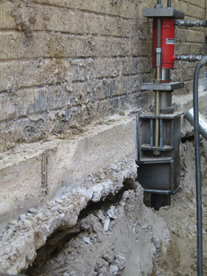 Commercial Push Pier Installation in Cody