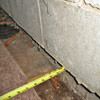 Foundation wall separating from the floor in Newcastle home