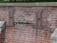 A collapsing, crumbling retaining wall in Alcova