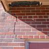A long foundation crack that begins at a doorway of a Wilson home.