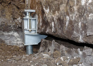 A properly installed foundation push pier system in Casper repaired by our foundation contractors.