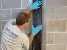 CarbonArmor® Strip applied to wall in Sheridan