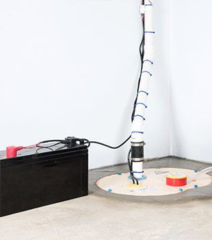A sump pump installed in Lander by Foundation Support Systems of Wyoming