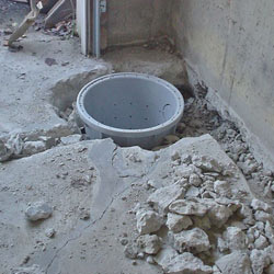 Placing a sump pit in a Powell home