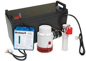 a battery backup sump pump system in Rawlins