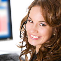 A basement waterproofing customer service specialist in Cheyenne scheduling an appointment.