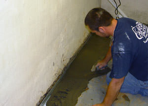 Restoring a concrete slab floor in Wyoming.
