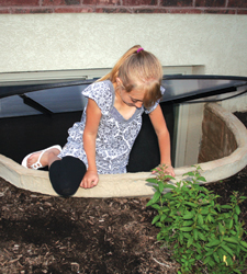 Covered basement window well