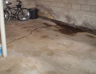 basement floor crack repair system in Wyoming