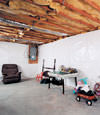 CleanSpace® basement wall vapor barrier installed in Alcova