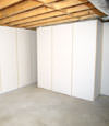 Fiberglass insulated basement wall system in Lander, WY